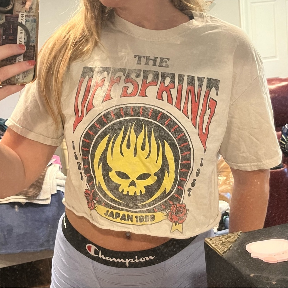 the offspring graphic t cropped tshirt